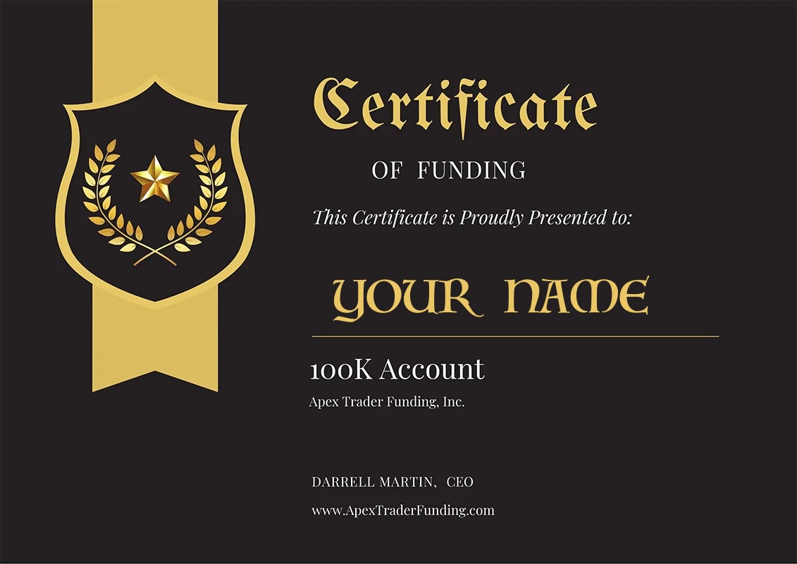 rading Bot Prop Firm Certificate